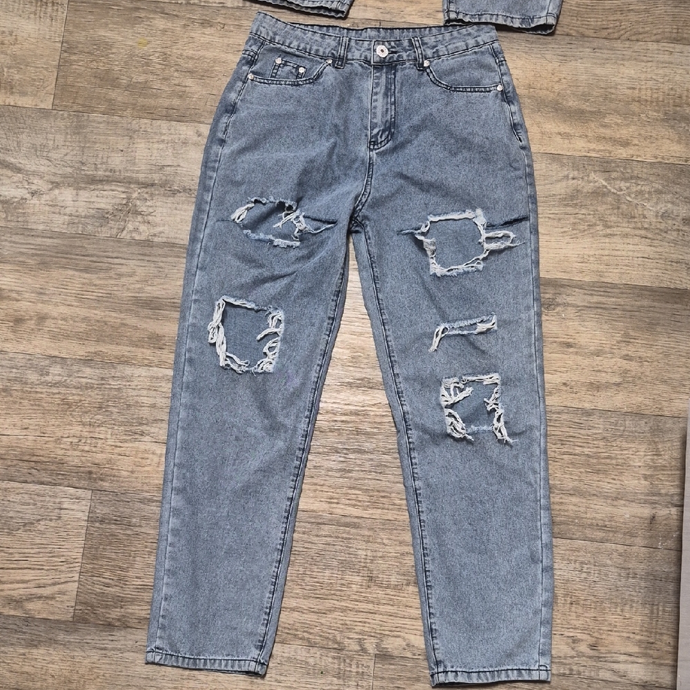 PacSun Light Blue Distressed Boyfriend Jeans